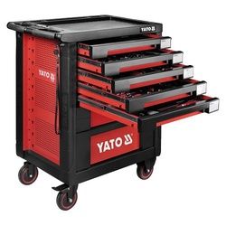 Pojízdná dílenská skříňka s nářadím, 189ks, 7 zásuvek YATO