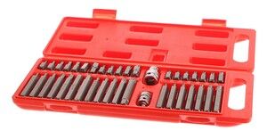 Hroty HEX-TORX-XZN, sada 40ks, CrV EXTOL-PREMIUM