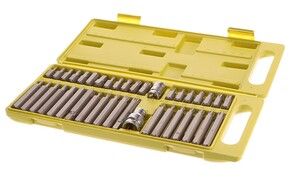 Hroty HEX-TORX-XZN, sada 40ks, CrV EXTOL-CRAFT