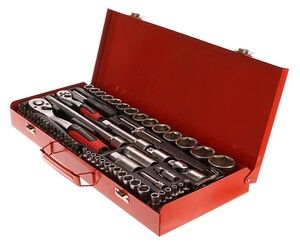 Hlavice nástrčné, sada 65ks, 1/4", 1/2", CrV EXTOL-PREMIUM
