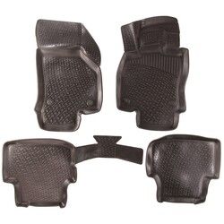 Gumové koberce Škoda Octavia III (5E) (dlouhé přední koberce) (13-)  (3D) SIXTOL