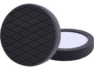 Kotouč leštící pěnový, diamantový vzor, T10, černý, Ř180x35mm, zapuštěný suchý zip Ř150mm EXTOL-PREMIUM