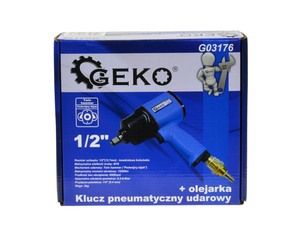Pneumatický rázový utahovák 1/2", 1550 Nm, přimazávač oleje, Heavy Duty GEKO