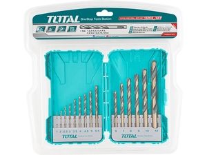 Vrtáky, sada 15ks, HSS TOTAL TOOLS