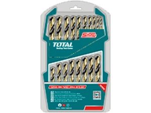 Vrtáky do kovu, HSS, sada 19ks TOTAL-TOOLS
