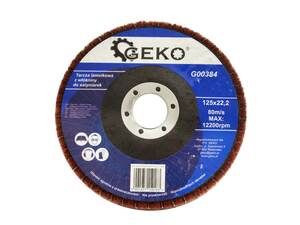 Netkaný nylonový saténový leštící kotouč, 125x22,23 mm GEKO