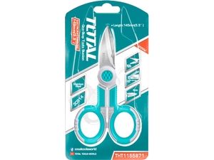 Elektrikářské nůžky, 145mm TOTAL TOOLS