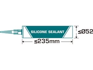 Pistole vytlačovací, délka 235mm TOTAL-TOOLS