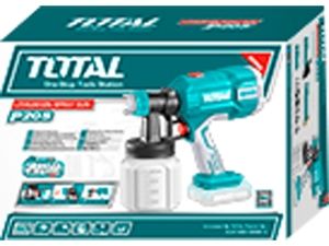 Pistole stříkací na barvu AKU, 20V Li-ion, 2000mAh, bez baterie a nabíječky TOTAL-TOOLS