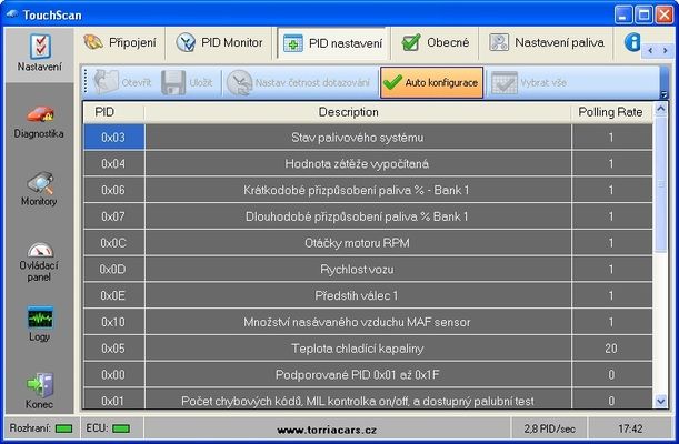 OBDLink SX diagnostika + CZ program TouchScan - 3 roky záruka SIXTOL