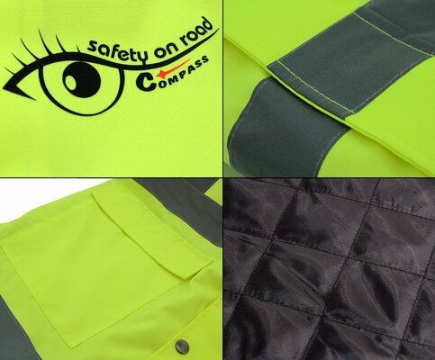 Bunda s kapucí reflexní SAFETY XL COMPASS