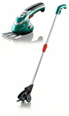 Akumulátorové nůžky na trávu Bosch Isio + teleskop. násada, 0600833105