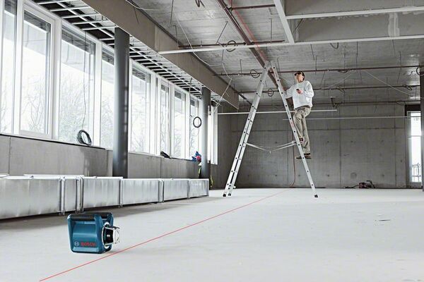 Rotační laser Bosch GRL 300 HV + přijímač, měřící lať Professional, 061599403Y