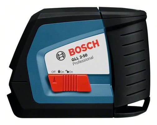 Čárový laser Bosch GLL 2-50 + L-BOXX, univerzál. držák BM 1 Professional, 0601063108