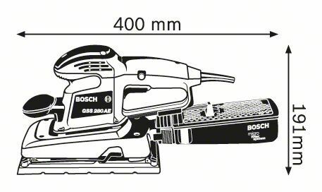 Vibrační bruska Bosch GSS 280 AE Professional, 0601293670