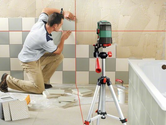 Samonivelační křížový laser Bosch PCL 20 Set, stativ, 0603008221