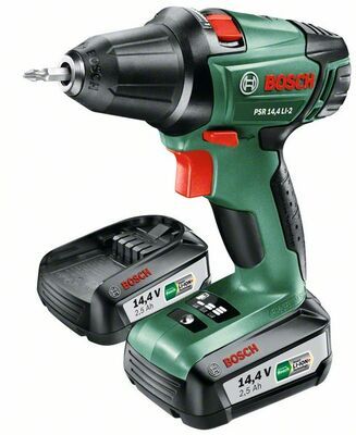 Vrtací šroubovák aku, 2x2.5Ah, nabíječka, BOSCH PSR 14,4 LI-2, 060397340P