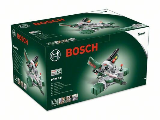 Pokosová a kapovací pila Bosch PCM 8 S, 4x boční prodloužení, 0603B10100