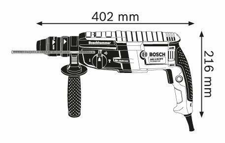 Vrtací kladivo Bosch GBH 2-28 F Professional, SDS-plus, L-BOXX, odsávání, 0611267603