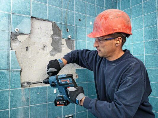 Aku vrtací kladivo Bosch GBH 18 V-EC Professional - bez baterie, 0611904000
