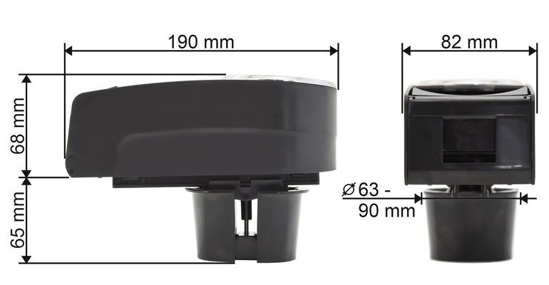 Držák nápojů + telefonu dvojitý SELECT COMPASS