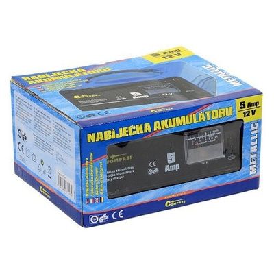 Nabíječka 5Amp 12V TÜV/GS METALLIC, COMPASS