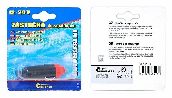 Zástrčka do zapalovače 12/24V COMPASS