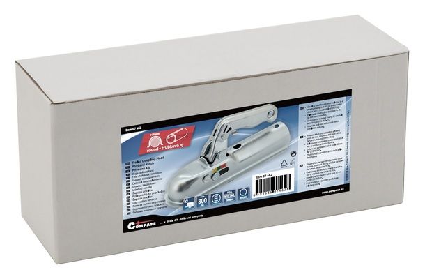 Přívěsný kloub - trubková oj 50mm E homologace COMPASS