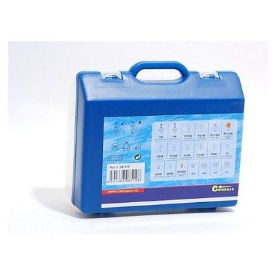 Žárovky 12V servisní box MEGA H4+H4+pojistky COMPASS