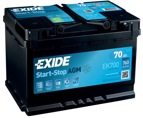 Baterie Exide 12V 70Ah EK700, EXIDE