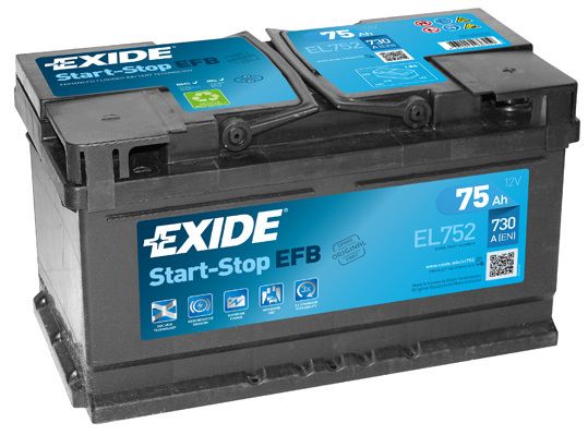 Аккумулятор exide el752 Аккумулятор exide el752