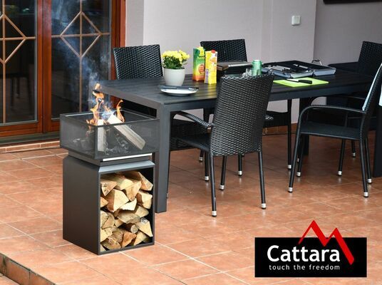 Ohniště CUBE s mřížkou 74cm CATTARA