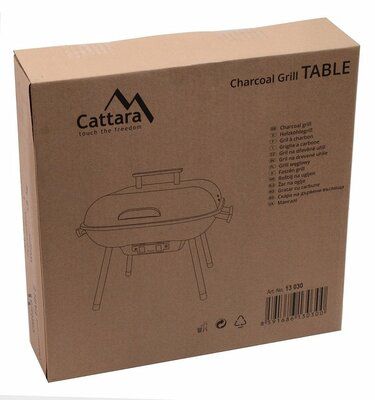 Gril na dřevěné uhlí TABLE 37cm CATTARA