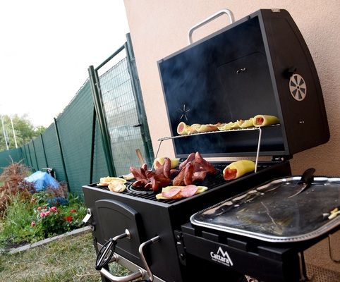 Gril na dřevěné uhlí ROYAL CLASSIC litinový rošt CATTARA