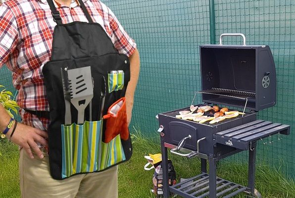 Grilovací nářadí sada 7ks + zástěra CATTARA