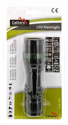 Svítilna kapesní LED 150lm ZOOM 3 funkce CATTARA