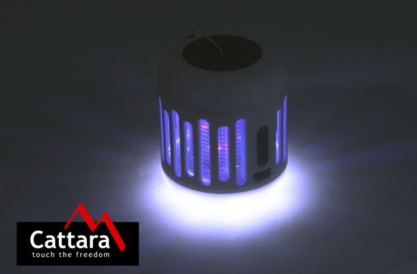 Svítilna MUSIC CAGE Bluetooth nabíjecí + UV lapač hmyzu CATTARA