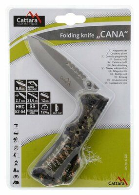Nůž skládací CANA s pojistkou 21,6cm CATTARA