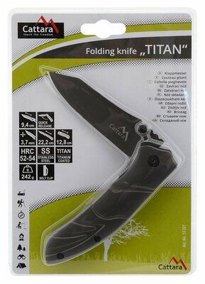 Nůž skládací TITAN s pojistkou 22cm CATTARA