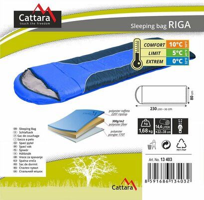 Spací pytel dekový RIGA 0°C CATTARA