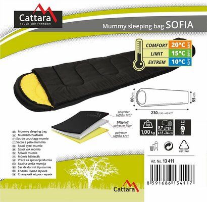 Spací pytel mumie SOFIA 10°C CATTARA