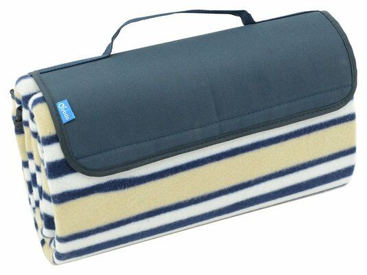 Pikniková deka FLEECE 150x135cm modrá CATTARA