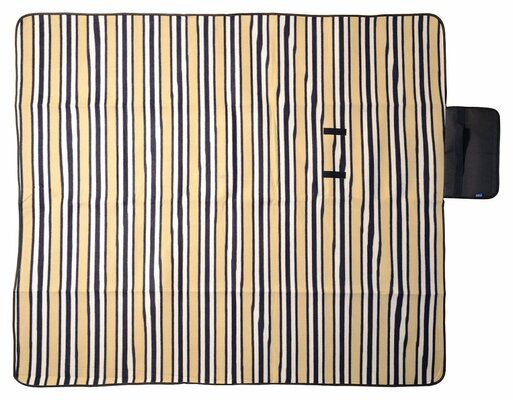Pikniková deka FLEECE 150x135cm modrá CATTARA