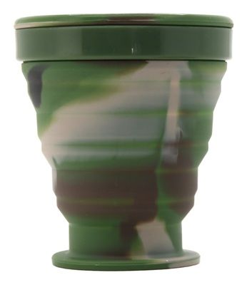 Silikonový skládací kelímek ARMY 200ml CATTARA