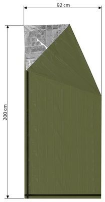 Izotermická fólie SOS zelená 210x130cm CATTARA