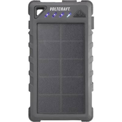 Solární powerbanka VOLTCRAFT SL-80 VC-8308670 solární nabíječka 8000 mAh, černá CONRAD