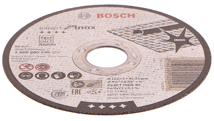 Dělicí kotouč rovný Expert for Inox - Rapido - AS 60 T INOX BF, 115 mm, 1,0 mm - 316514022 BOSCH