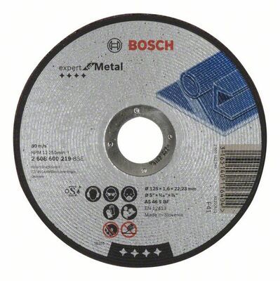 Dělicí kotouč rovný Expert for Metal - AS 46 S BF, 125 mm, 1,6 mm - 3165140116404 BOSCH