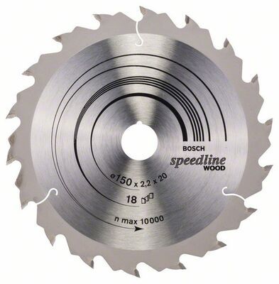 Pilový kotouč Speedline Wood - 150 x 20 x 2,2 mm, 18 - 3165140239929 BOSCH