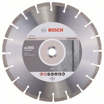 Diamantový dělicí kotouč Standard for Concrete - 300 x 22,23 x 3,1 x 10 mm - 3165140576468 BOSCH